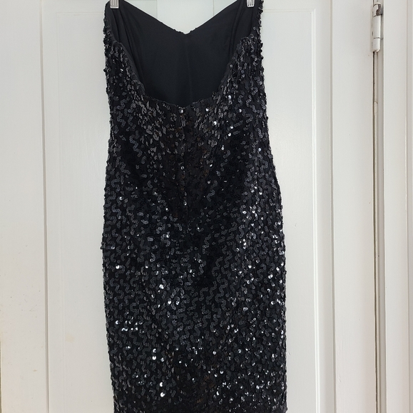 VINTAGE - STRAPLESS SEQUIN DRESS - Picture 4 of 5